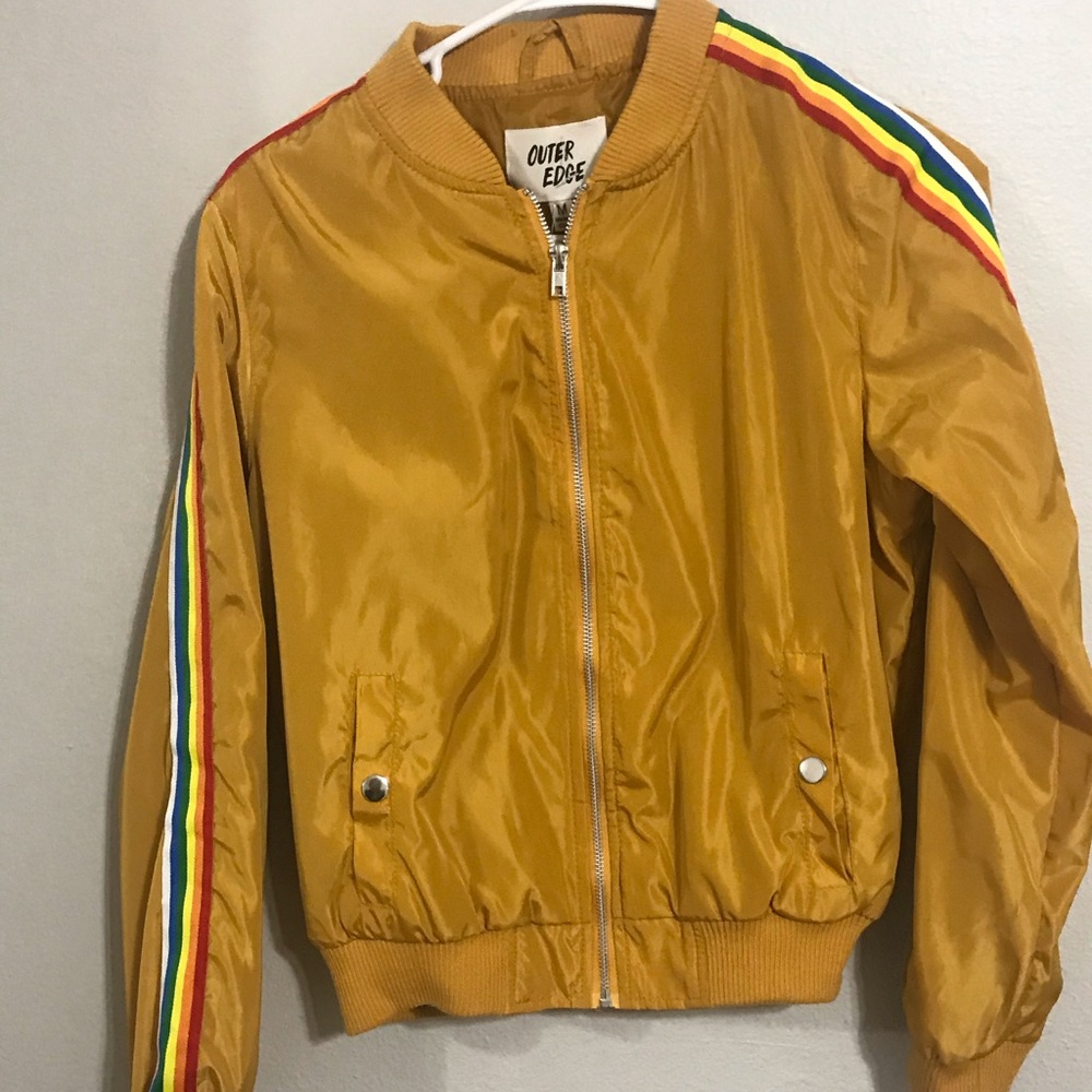 Yellow & Rainbow windbreaker